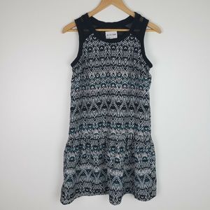 Olive + Oak Drop Waist Printed Dress Sleeveless
